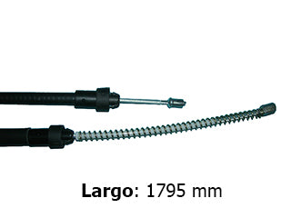 CABLES FRENO DE MANO LIVIANOS RENAULT DUSTER 4X2 ../12 FRENO TRASERO DERECHO/IZQUIERDO A CAMPANA  -  LARGO 1795 MM_