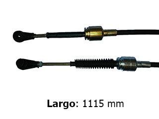 CABLES CAMBIOS - SELECTORA DE CAJA LIVIANOS NISSAN TIIDA 1.8 16V 07/.. ENGANCHE  -  LARGO 1115 MM_