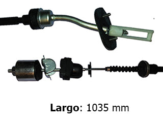 CABLES DE EMBRAGUE LIVIANOS FIAT QUBO M 1.4 8V 2007/..  -  LARGO 1030MM // OEM 2150EA 55216695_