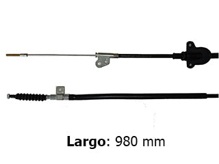 CABLES FRENO DE MANO LIVIANOS TOYOTA HILUX/SW4 PALANCA 2016/.. LARGO 970MM_