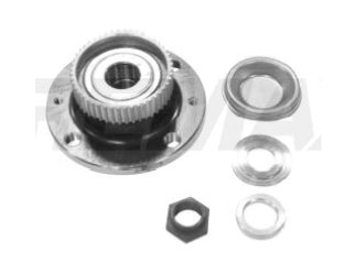 RODAMIENTOS CON MAZAS PEUGEOT 206 99/../207 08/.. CON ABS MAZA DE RUEDA TRASERA 25X128X59MM - 4 AGUJEROS - CON ANILLO ABS_