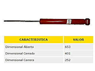AMORTIGUADORES LIVIANOS CHEVROLET ONIX 12/../PRISMA 13/..TRASERO_