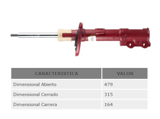 AMORTIGUADORES LIVIANOS FORD ECOSPORT KINETIC DESIGN 12/.. DELANTERO DERECHO_