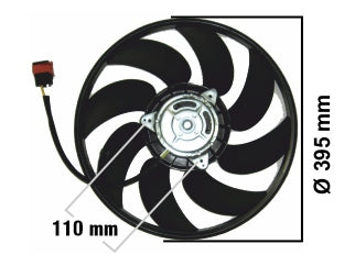 ELECTROVENTILADORES PEUGEOT 206 / 207 CON Y SIN AIRE (FICHA NUEVA) 04/.. ASPIRANTE DIAMETRO: 394 MM.._