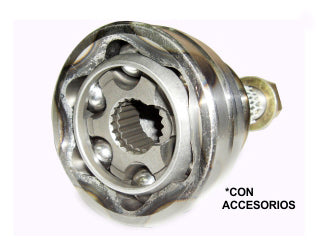 JUNTAS HOMOCINETICA LADO RUEDA CHEVROLET CORSA/PRISMA/AGILE/AVEO ESTRIAS 22/22 COPA 81 MM  SEGURO INTERNO_