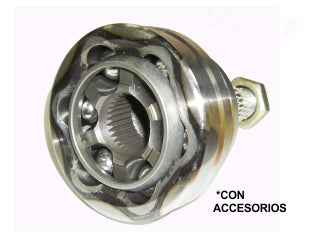 JUNTAS HOMOCINETICA LADO RUEDA CITROEN C3 1.4 8V SIN ABS ESTRIAS 21/21 - LARGO 141 MM - COPA 80 MM - SEGURO EXTERNO_