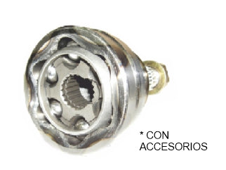 JUNTAS HOMOCINETICA LADO RUEDA FIAT TIPO/TEMPRA 2.0 CON ABS ESTRIAS 25/25 - COPA 81 MM - LADO RUEDA - SEGURO INTERNO_