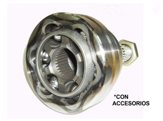 JUNTAS HOMOCINETICA LADO RUEDA FIAT TIPO/TEMPRA 2.0 SIN ABS ESTRIAS  25/25 - COPA 90 MM - SEGURO EXTERNO_