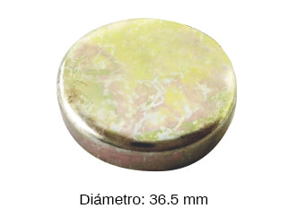 TAPONES DE MOTOR TAZAS DE BLOCK UNIVERSAL MEDIDA 36,5 MM HIERRO - PACK X10