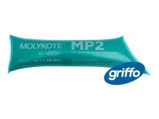 GRASAS GRAFITADAS GRASA MOLYKOTE MP2 CON DISULFURO DE MOLIBDENO MOS2 - GRASA DE ALTO RENDIEMIENTO-RESISTENCIA A ALTAS - PACK X10