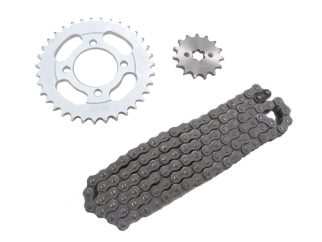 KIT CADENA + CORONA + PINON MOTOS GILERA SMASH 110/FUTURA 110 35/15 428HX110L_