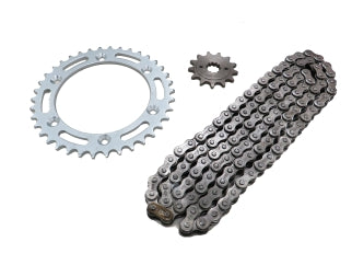 KIT CADENA + CORONA + PINON MOTOS HONDA XR 250 TORNADO 38/13 520HX118L_