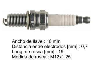 BUJIAS DE ENCENDIDO FIAT 500/DOBLO/PALIO/SIENA MOTOR EVO - PACK X4