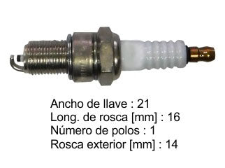 BUJIAS DE ENCENDIDO FIAT PALIO/SIENA/PUNTO 1.8 8V / CHEVROLET CORSA/CLASSIC/PRISMA/ONIX 1.4/1.6 8V - PACK X4