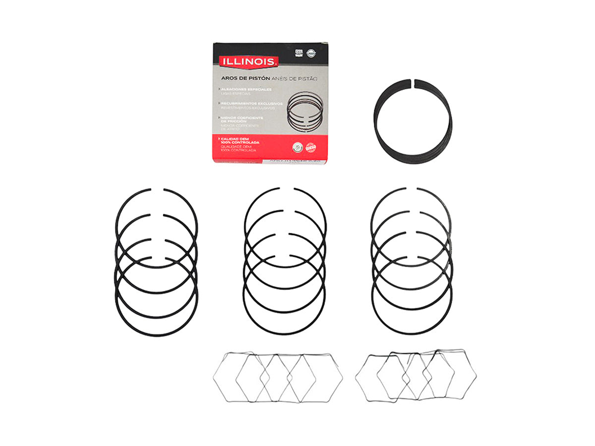 AROS DE PISTON FIAT DUNA/UNO/SPAZIO 1.4 -HIDRAULICO 0.60 -80.50X1.50+1.75+3.00MM_