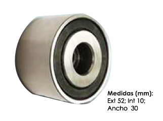 TENSORES ACCESORIOS PESADOS MERCEDES BENZ 1114/1215/1517/1518/1620/OH 1721/OMNIBUS TENSOR DEL COMPRESOR WABCO 52X10X30_