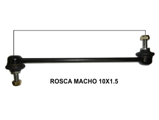 BIELETAS DE SUSPENSION FORD FIESTA ONE 05/../FIESTA MAX 02/08/KA/ECOSPORT 03/12 DELANTERA LARGO 278 MM - ROSCA M10X1.5_