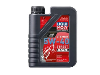 ACEITE MOTOS MOTOR ACEITE MOTOR 4T STREET-5W40 RACE 100 SINTETICO COMPETICION/ALTA PERF ACEA A3/04-API SM-JASO MA2_
