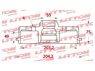 CAMPANAS DE FRENOS LIVIANOS NISSAN MARCH 1.0 1.6 16V 12/.. / VERSA 1.6 12/..  TRASERA_