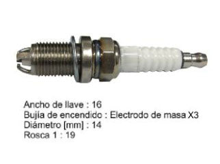 BUJIAS DE ENCENDIDO VOLKSWAGEN GOL TREND/VOYAGE/FOX/CROSSFOX/SURAN/SAVEIRO/POLO/GOLF 1.6 8V/GOL POWER 1.4 - PACK X10