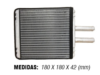 RADIADORES DE CALEFACCION VOLKSWAGEN GOL TREND 08/19/FOX 04/19/VOYAGE/SAVEIRO 09/19/SURAN 06/19 1.6/UP 14/20 180X180X32MM_