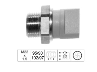 BULBOS TEMPERATURA ELECTROVENT VOLKSWAGEN GOL/SENDA/SAVEIRO 1.6 D_