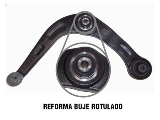 PARRILLAS DE SUSPENSION PEUGEOT 206 98/.. PARRILLA INFERIOR DELANTERA IZQUIERDA DE FUNDICION CON ROTULA_