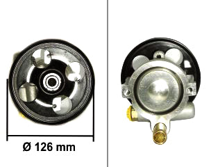 BOMBAS DE DIRECCION HIDRAULICA LIVIANOS RENAULT CLIO/MEGANE/KANGOO/SANDERO/SYMBOL/DUSTER/SCENIC 1.6 ALTURA DE LA BASE AL CENTRO DE POLEA 90_
