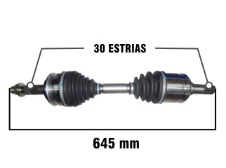 SEMIEJES TOYOTA HILUX SRV 2.5 TURBO-3.0 TD 4X4 05/15 DELANTERO_