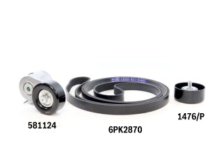 KIT ACCESORIOS TENSOR+CORREA CHEVROLET S10/TRAILBLAZER 2.8 CDTI DURAMAX 12/.._