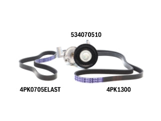 KIT ACCESORIOS TENSOR+CORREA FORD FOCUS III 2.0 16V DURATEC 14/20_