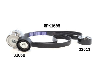 KIT ACCESORIOS TENSOR+CORREA PEUGEOT 206/207/PARTNER / CITROEN BERLINGO 1.9 D DW8 CON AA_