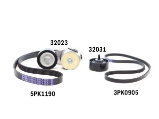 KIT ACCESORIOS TENSOR+CORREA FIAT PALIO/SIENA 1.3 16V FIRE 178D6011/178D7055 CON DH Y AA_