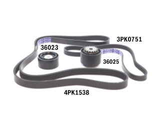 KIT ACCESORIOS TENSOR+CORREA RENAULT CLIO II/CLIO MIO 1.2 16V D4F_