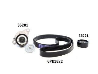 KIT ACCESORIOS TENSOR+CORREA RENAULT LOGAN/SANDERO/SYMBOL/DUSTER/DUSTER OROCH 1.6 16V K4M_