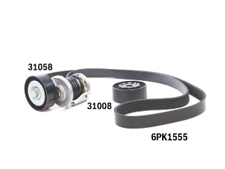 KIT ACCESORIOS TENSOR+CORREA VOLKSWAGEN AMAROK 2.0 TDI_