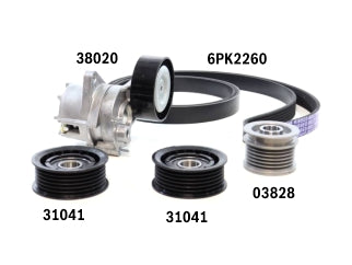 KIT ACCESORIOS TENSOR+CORREA MERCEDES BENZ SPRINTER 2.2 CDI OM 611_