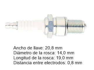 BUJIAS DE ENCENDIDO MOTOS B7ES // SUZUKI AX 100/ KAWASAKI KZ 650/KE 175 - PACK X10