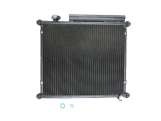 CONDENSADOR AIRE ACONDICIONADO HONDA FIT 1.4 IDSI 06/08 380X325X16 MM 185-MA_