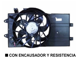 ELECTROVENTILADORES CHEVROLET SPIRIT/CLASSIC CON ENCAUZADOR ASPIRANTE DIAMETRO: 315 MM_
