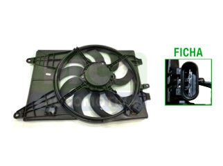 ELECTROVENTILADORES CHEVROLET ONIX/PRISMA/COBALT/SONIC/SPIN C/ENCAUZADOR_