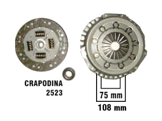 KIT DE EMBRAGUES LIVIANOS CITROEN BERLINGO/ PEUGEOT/206/207/306/PARTNER 1.9 D DW8 DIAMETRO: 200 / 18 ESTRIAS / CRAPODINA 2523_