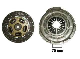 CONJUNTOS PLACA/DISCO EMBRAGUE FORD RANGER 2.5 TD/MAXION HSD anclaje 75 MM DIAMETRO: 250 MM / 23 ESTRIAS_