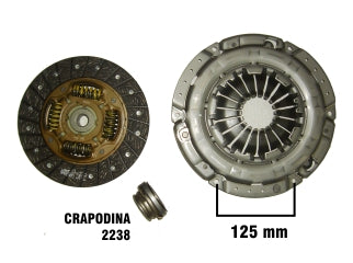 KIT DE EMBRAGUES LIVIANOS CHEVROLET AVEO/IPANEMA/KADETT/MONZA 1.6 DIAMETRO: 215 / 24 ESTRIAS CRAPODINA 2238_