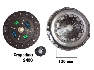 KIT DE EMBRAGUES LIVIANOS RENAULT LAGUNA/MEGANE/SCENIC 2.0 F3R/F4R CAJA JB3/JC5 DIAMETRO: 215 MM/26 ESTRIAS/CRAPODINA 2433_