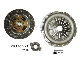 KIT DE EMBRAGUES LIVIANOS PEUGEOT 206/106 / CITROEN C3/SAXO 1.4 99/.. / DIAMETRO: 180 MM / 18 ESTRIAS CON CRAPODINA 2516_