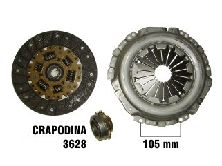 KIT DE EMBRAGUES LIVIANOS TOYOTA HILUX/HIACE/DYNA/LAND CRUISER 2.4-2.8-3.0 DIAMETRO: 225 MM / 21 ESTRIAS CON CRAPODINA 3628_
