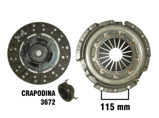 KIT DE EMBRAGUES LIVIANOS TOYOTA HILUX/SW4 4X2/4X4 DIAMETRO: 260 MM / 21 ESTRIAS CON CRAPODINA 3672_