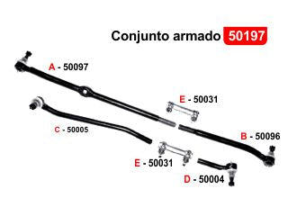 CONJUNTOS DE DIRECCION FORD F100/F150 84-92 CONJUNTO DE DIRECCION ARMADO COMPLETO_