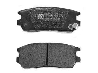 PASTILLAS DE FRENOS LIVIANOS MITSUBISHI MONTERO 90/99 TRASERA 108.00X43.50X14.40 MM CON SENSOR SONORO_